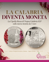 La Cipolla Rossa di Tropea Calabria IGP diventa moneta ufficiale della Repubblica Italiana